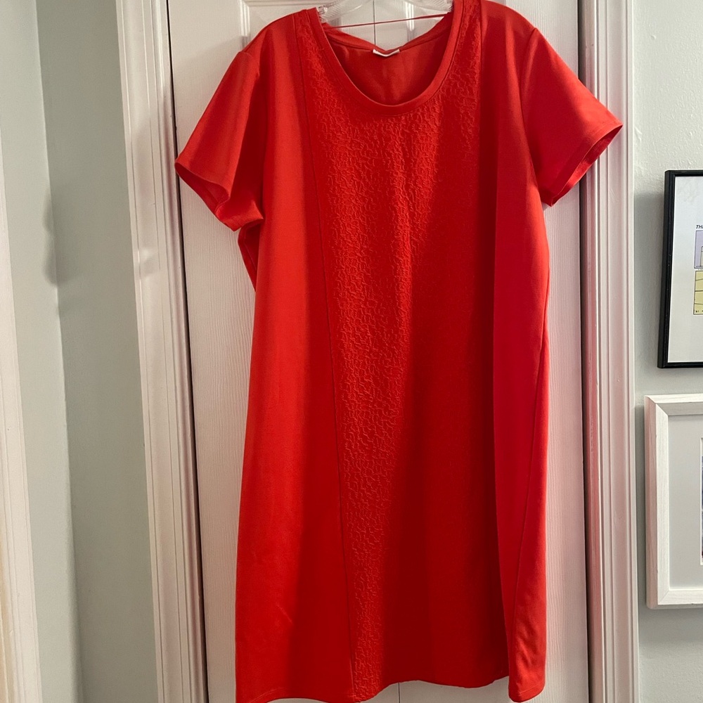 Panel Orange dress